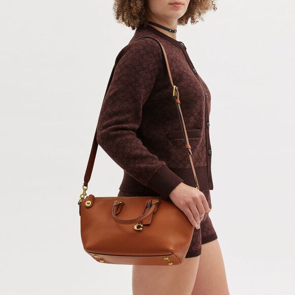 ALMOST PERFECT Coach Cara Satchel Bag - Picture 7 of 9